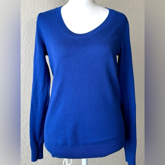 Banana Republic Royal Blue Scoop Sweater - size S - Picture 1 of 4